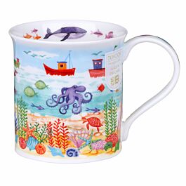 Dunoon Ocean Paradise Fishing Boats Bute Shape Mug Great British