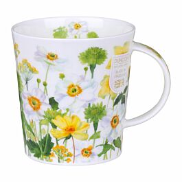 Dunoon Flower Garden White Lomond Shape Mug Great British Brands Usa