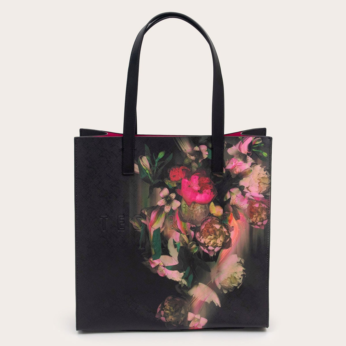 Ted Baker SALIINE Black Printed Floral Large Icon Bag Great British Brands USA