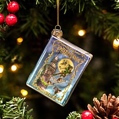 Peter Pan Glass Book Tree Decoration