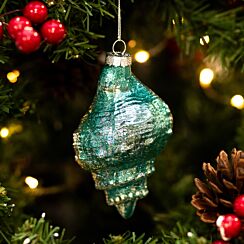 Assorted Pastel Seashell Glass Tree Decoration