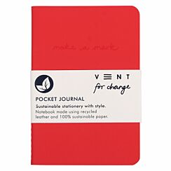 Make A Mark Red Pocket Journal