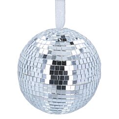 Silver Mirrorball Bauble