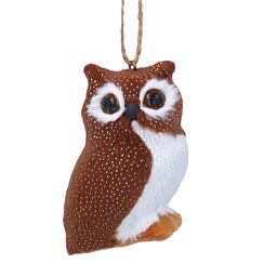 Assorted Faux Fur Owl Tree Decoration