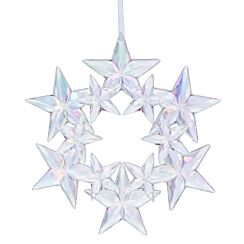 Acrylic Rainbow Star Wreath Tree Decoration