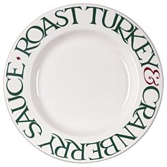 Christmas Toast Roast Turkey 10 1/2 Inch Plate