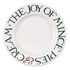 Christmas Toast Joy Of Mince Pies 8 1/2 Inch Plate 