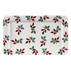 Folk Rosehip Medium Oblong Plate