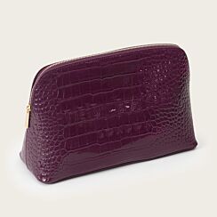 CROCANA Maroon Croc Washbag