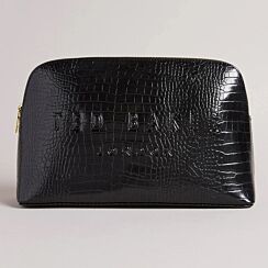 CROCANA Black Croc Washbag