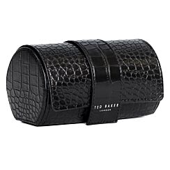 CLIIVE Croc Effect Black Watch Roll Case