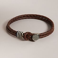 COEN Stone Woven Leather Bracelet