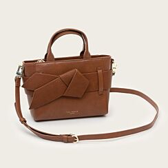 JIMISIE Tan Mini Knot Bow Handbag