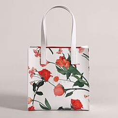 FLUECON Icon Small White Floral Print Bag