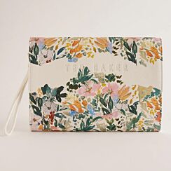 ABBBI Cream Painted Meadow Clutch Bag