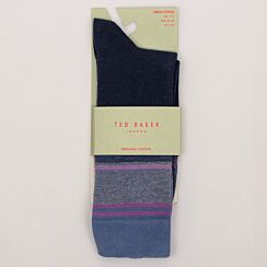 SOKKFOR Blue Stripe Men's Crew Socks