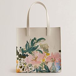 MEAIKON Cream Painted Meadow Large Icon Bag