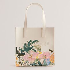 MEAKON Cream Painted Meadow Small Icon Bag