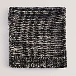 PERCIIS Grey Knitted Scarf