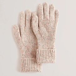 LIDIIE Multi Coloured Knitted Ribbed Gloves