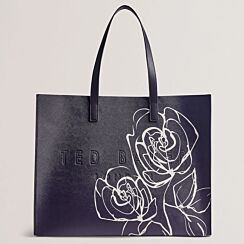 ALUMICN Navy Linear Rose Extra Large Icon Bag