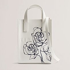 ALIMKON Navy Linear Rose Mini Icon Bag