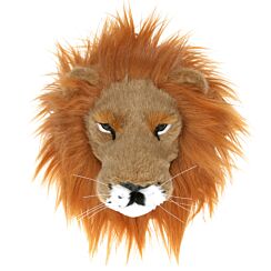 Faux Fur Lion Head Wall Plaque