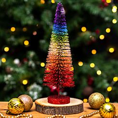 Large Rainbow Bristle Tree Ornament
