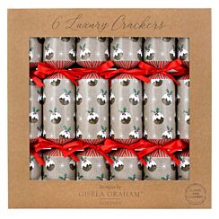 Christmas Pudding Set of 6 Luxury Christmas Crackers