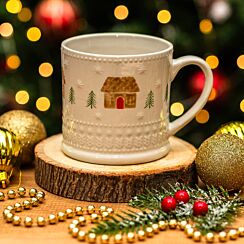 Gingerbread House Stoneware Mug Large