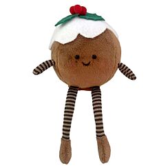 Fabric Christmas Pudding Man Shelf Sitter