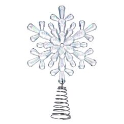 Acrylic Rainbow Snowflake Mini Treetop Decoration