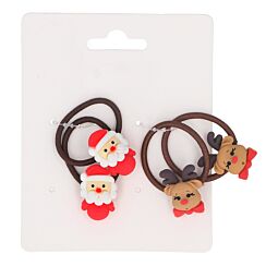 Pack of 4 Christmas Hair Bobbles