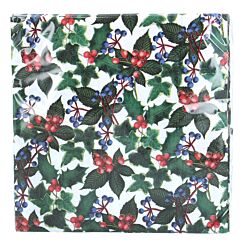 Set of 20 Holly & Blueberries Paper Napkins