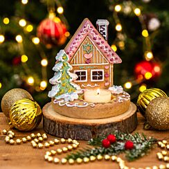 Gingerbread House Tealight Holder