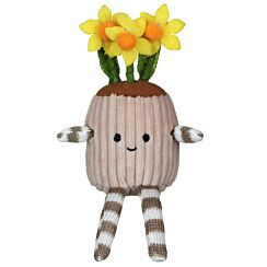 Fabric Daffodils Potted Plant Shelf Sitter