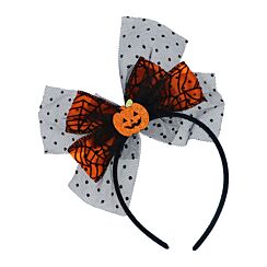 Halloween Pumpkin Bow Hairband