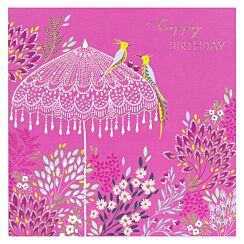 Parasol Birds Large Greetings Card