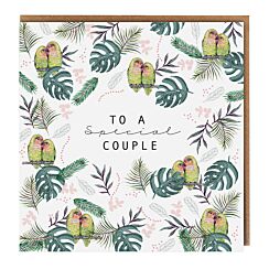 Lovebirds White ‘To a Special Couple’ Card