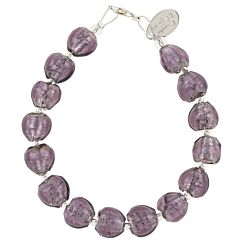 Purple Love Hearts Bracelet