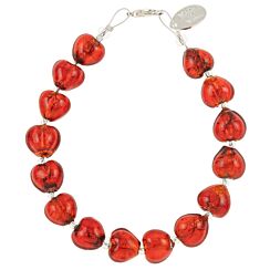 Red Love Hearts Bracelet