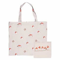 ‘Jolly Robin’ Foldable Cotton Shopping Bag