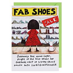 Blah Blah Blah ‘Fab Shoes’ Greetings Card