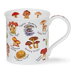 Mushrooms & Toadstools Lilac Bute Shape Mug