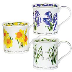 Spring Flowers Bute Set Of 3 Mugs