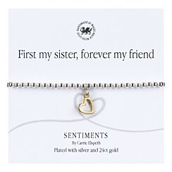 ‘First My Sister’ Sentiment Bracelet