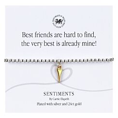 ‘Best Friends Are Hard To Find’ Sentiment Bracelet