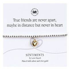 ‘True Friends Are Never Apart’ Sentiment Bracelet