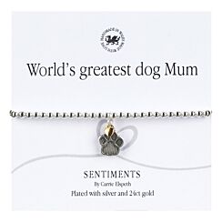 ‘Dog Mum’ Sentiment Bracelet