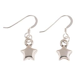 Silver Plated Star Earrings